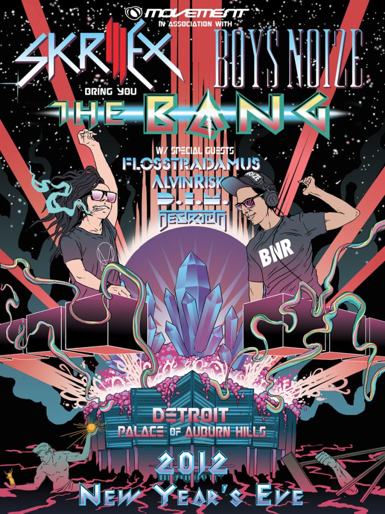 Skrillex & Boys Noize Announce New Years in Detroit