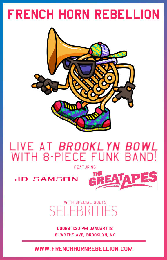French Horn Rebellion Live @ Brooklyn Bowl | 1/18/13