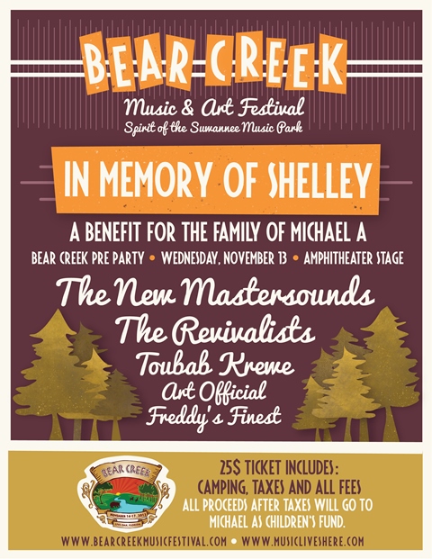 Bear Creek Announces Benefit | Wednesday, November 13th