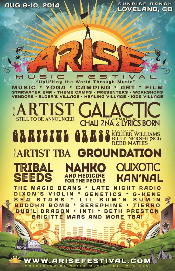 ARISE Music Festival Announces First Wave Lineup for 2014