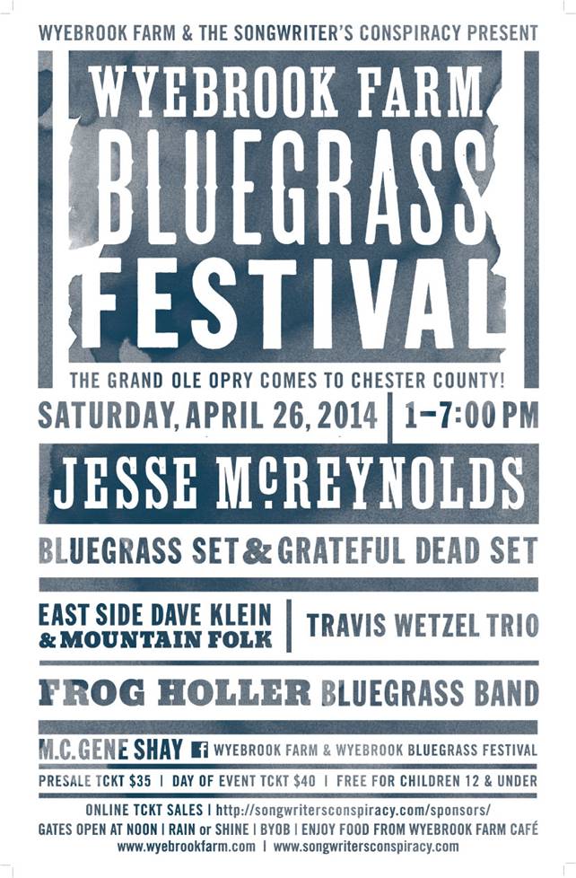 Wyebrook Farm to host Annual Fest Headlined by Jesse McReynolds