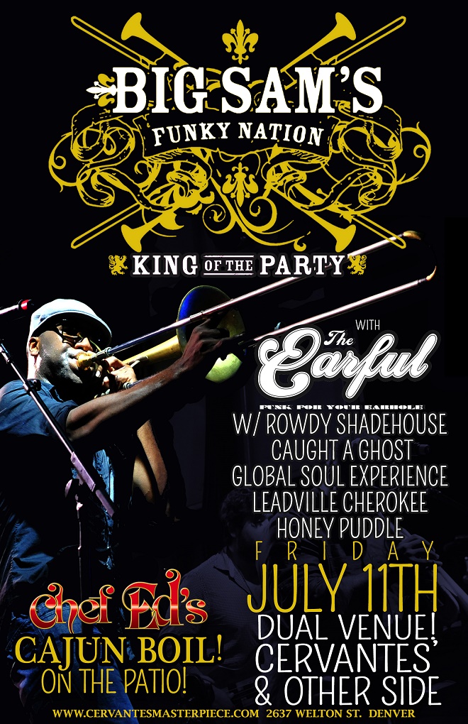 Big Sam's Funky Nation with The Earful at Cervantes | Denver, CO