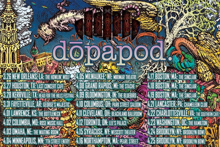 Dopapod Announce Nationwide Spring Tour, Debut Bonnaroo Festival Performance