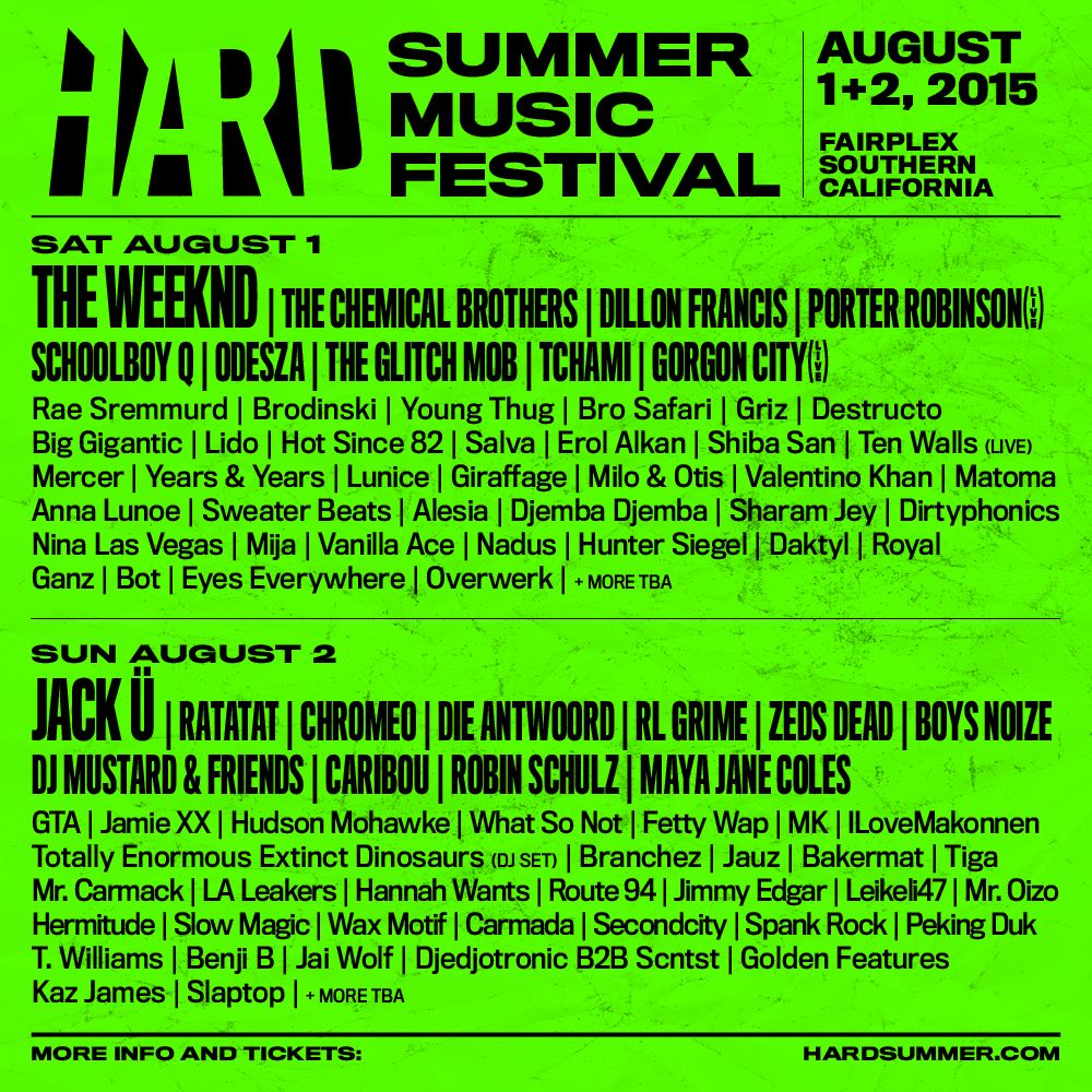 HARD SUMMER Music Festival Announces Line-Up