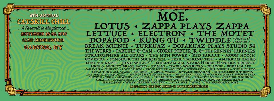 moe. Added to Catskill Chill 2015 Line-Up