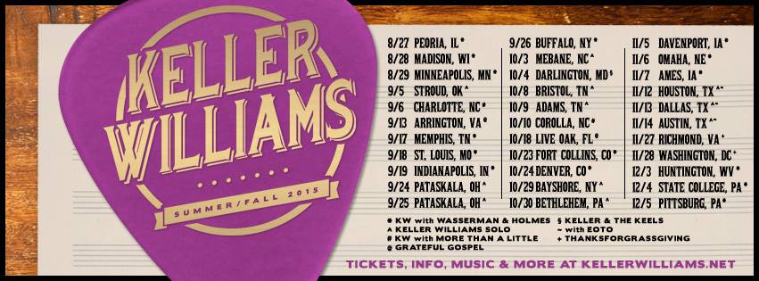 Keller Williams Announces 2015 Fall Tour Dates