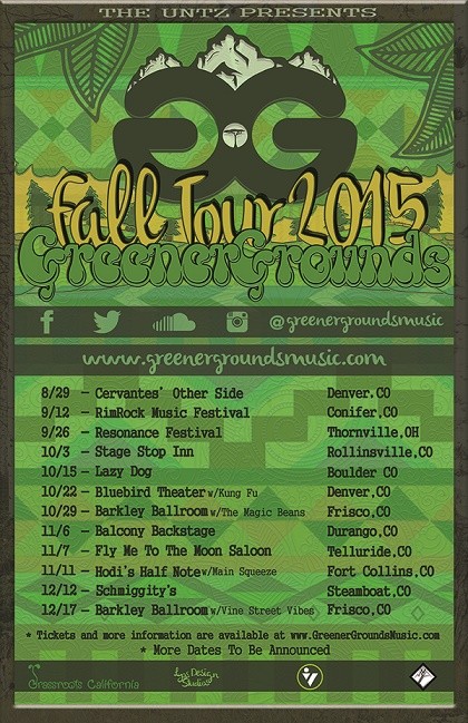 Greener Grounds Announce Fall Tour 2015