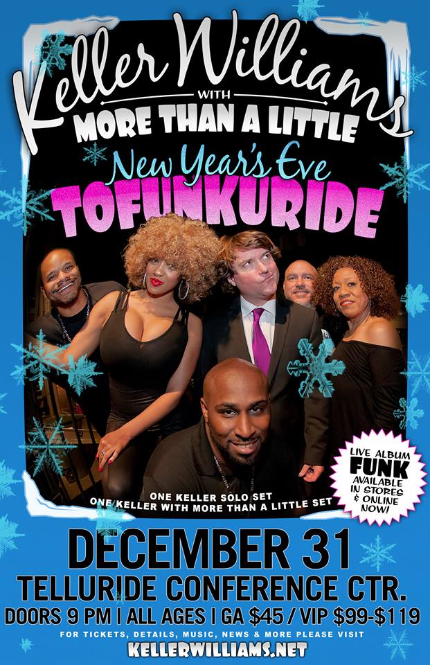 Keller Williams Trio Announces New Years Eve in Telluride, CO