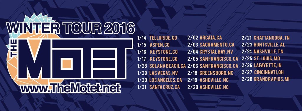 The Motet's 2016 Winter Tour with Special Guest Vocalists