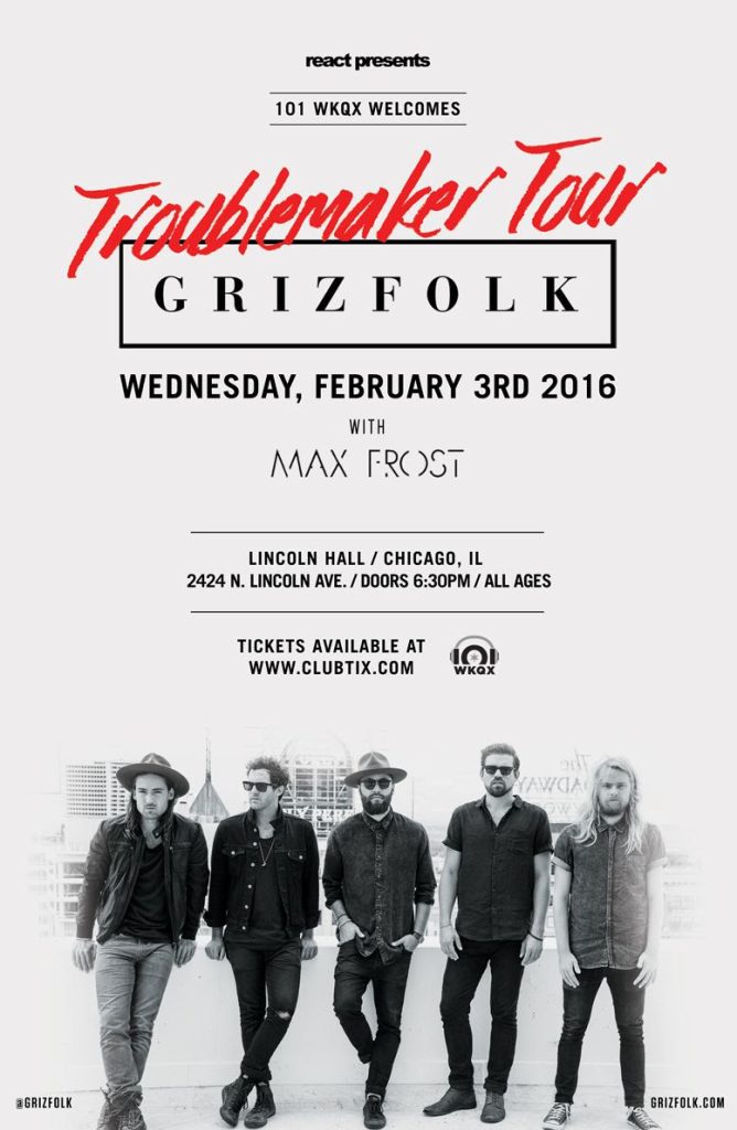 Grizfolk at Lincoln Hall | Debut Full-Length Album Out Now