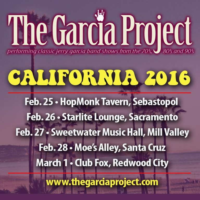 The Garcia Project announce West Coast Tour