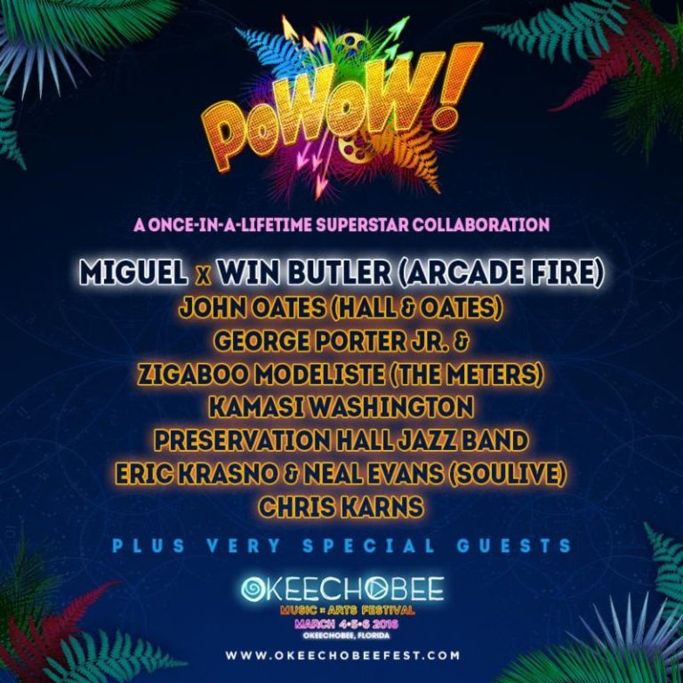 Okeechobee Festival Announces Miguel & Win Butler
