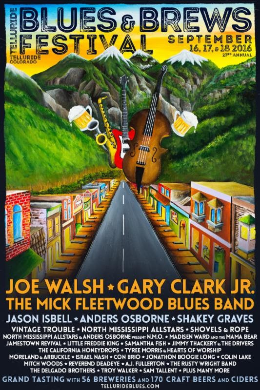 Telluride Blues & Brews Festival '16 Lineup