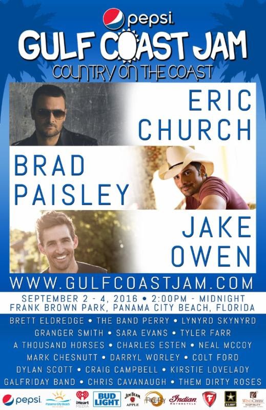 Pepsi Gulf Coast Jam Lineup Announced