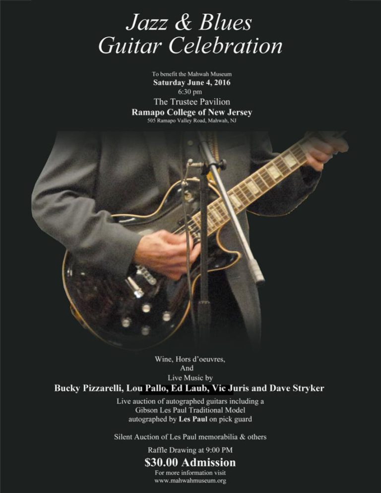 Mahwah Museum, Jazz and Blues Guitar Celebration
