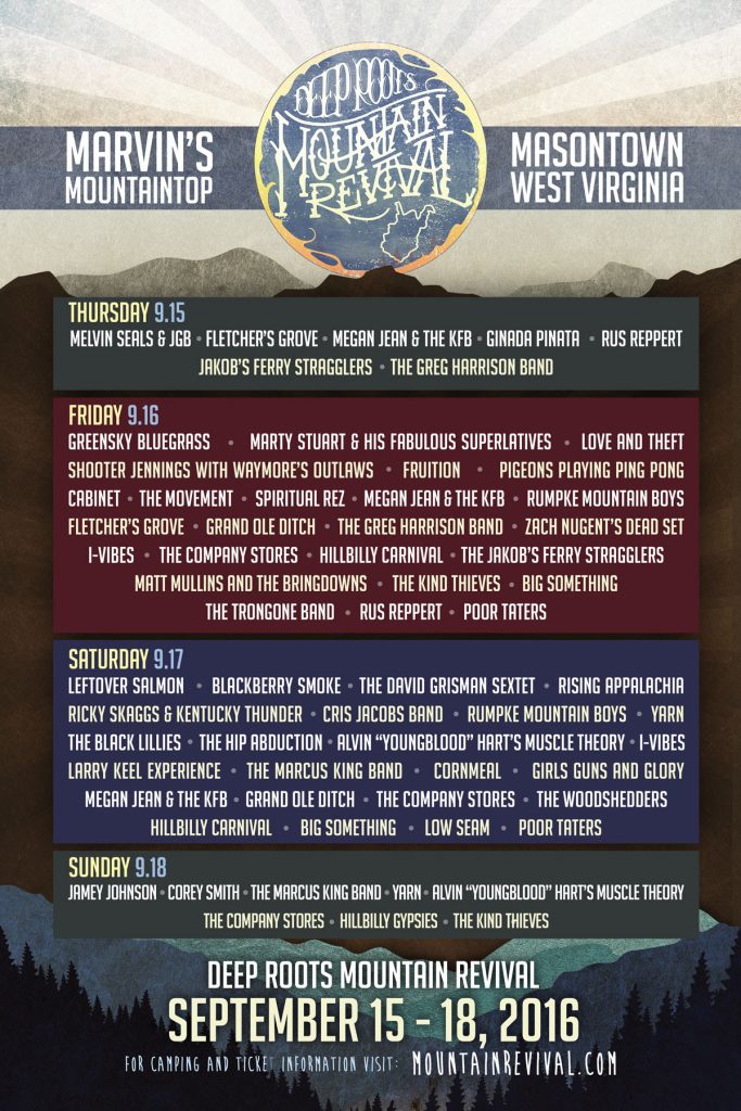 Deep Roots Mountain Revival Announces Schedule