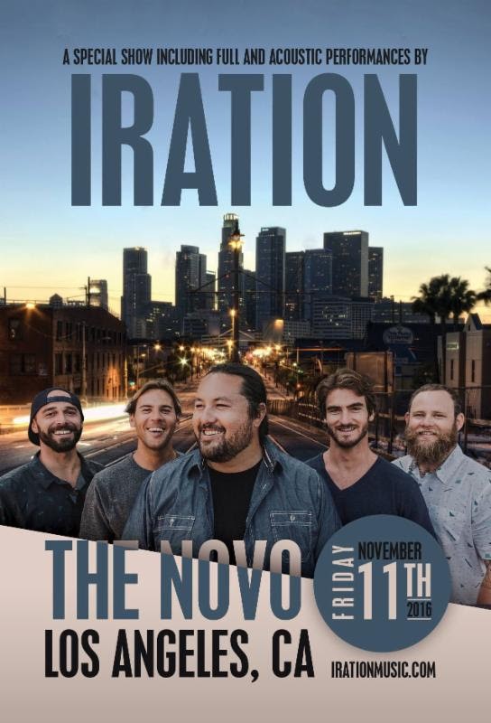 IRATION Announces Show at The Novo