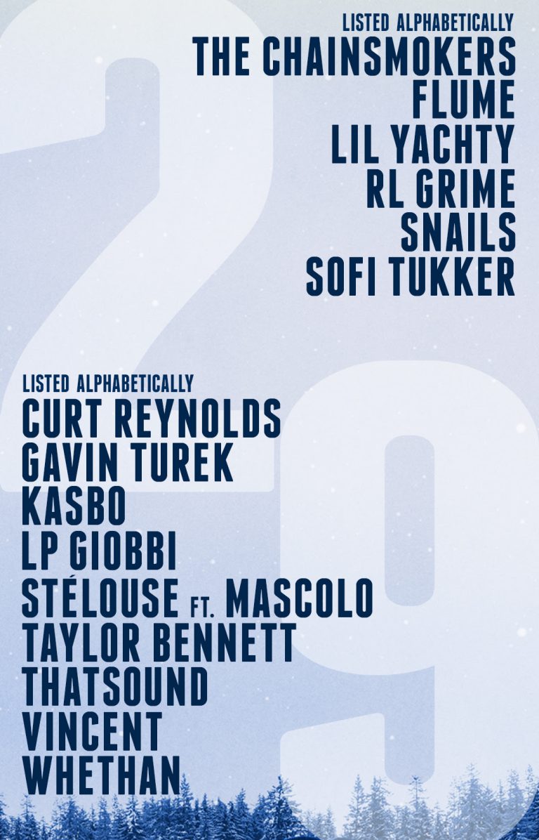 Daily Artist Lineup Announced for SnowGlobe