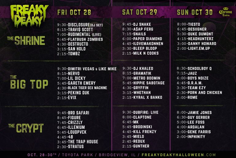 Freaky Deaky Official After Parties Announced