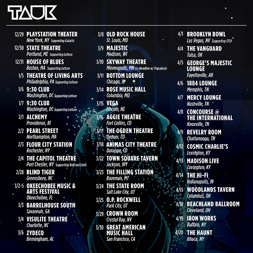 TAUK Announce 2017 Winter Tour Dates