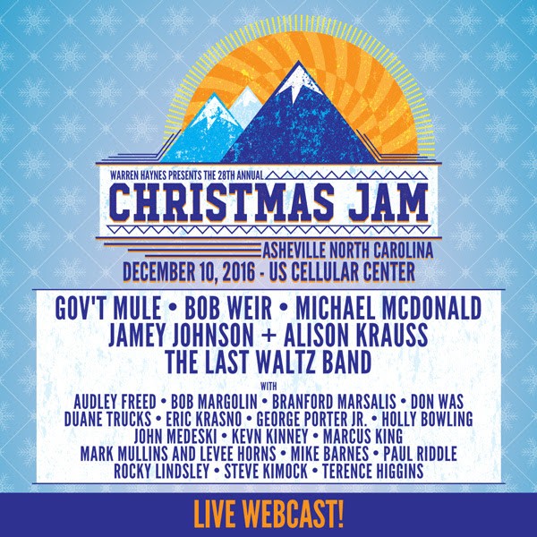 TONIGHT! Xmas Jam with Warren Haynes