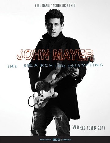 John Mayer's World Tour to Launch 3/31/17