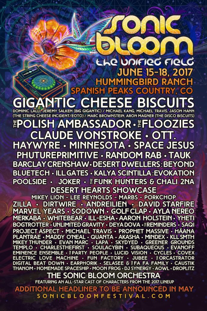 Sonic Bloom Announce Full 2017 Lineup