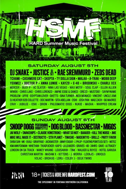 Hard Summer Music Festival Announces 2017 Lineup