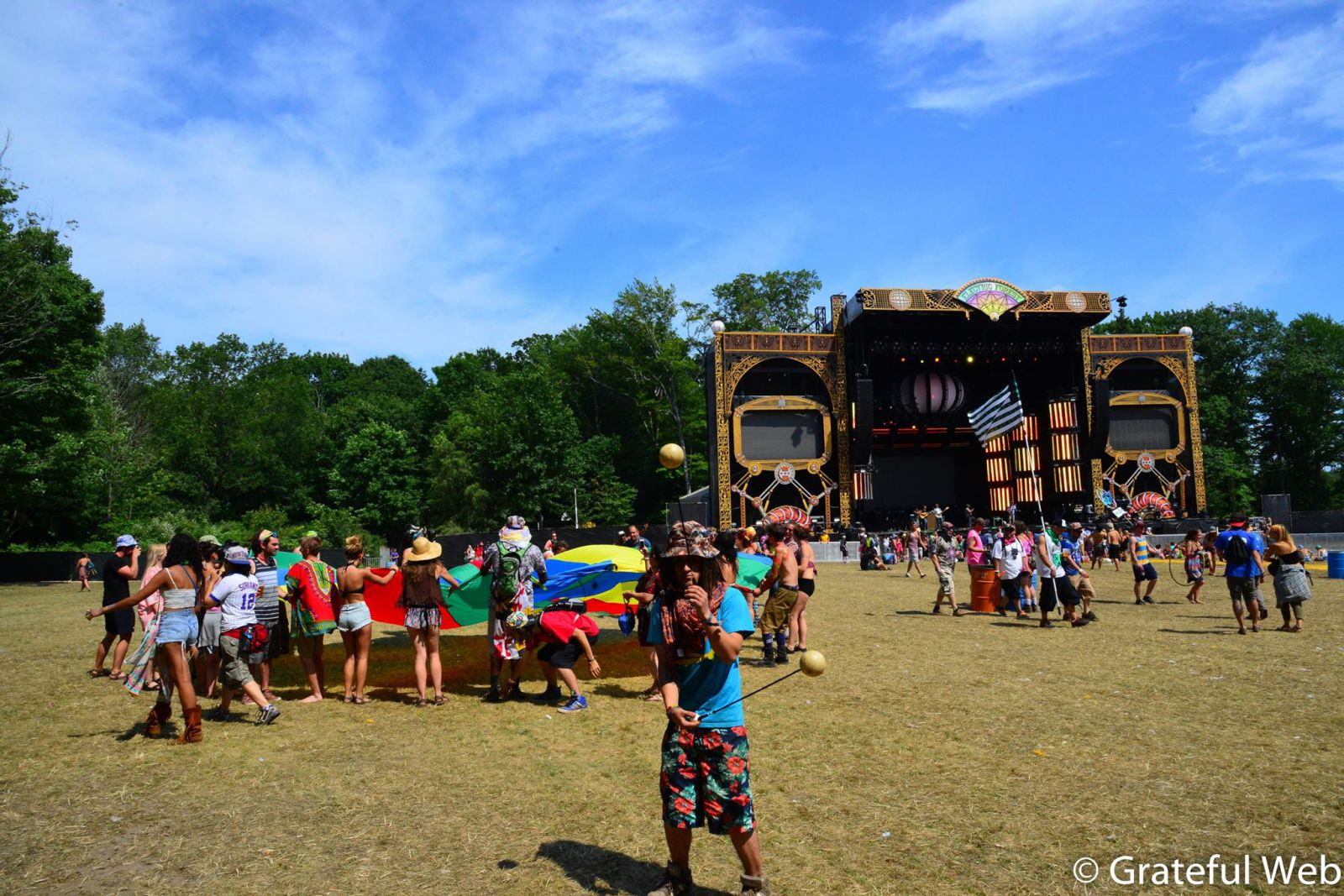 beautiful festival grounds in Rothbury, MI