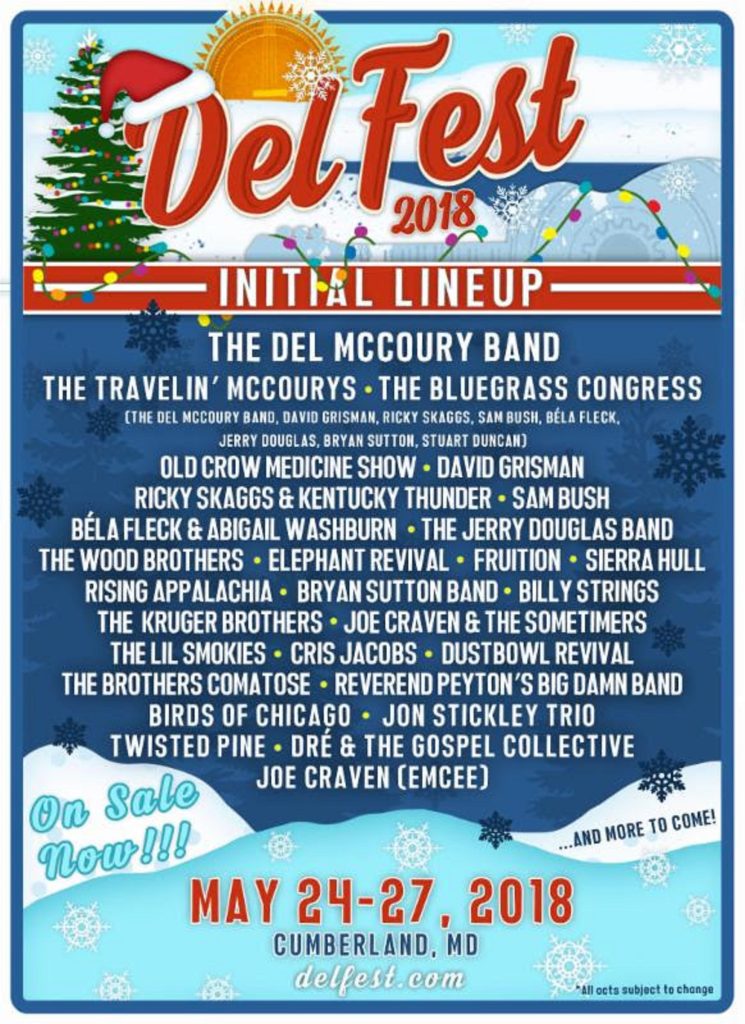 DelFest Announces Initial 2018 Lineup