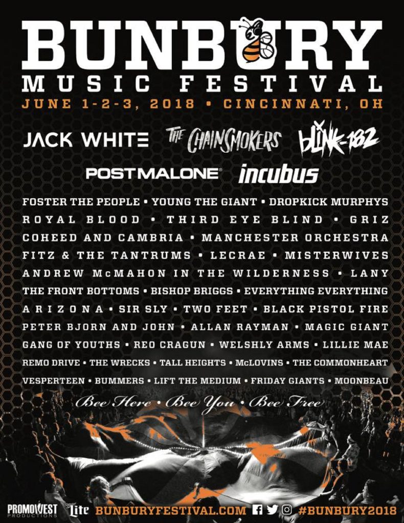 Bunbury Music Festival 2018 Lineup Announced