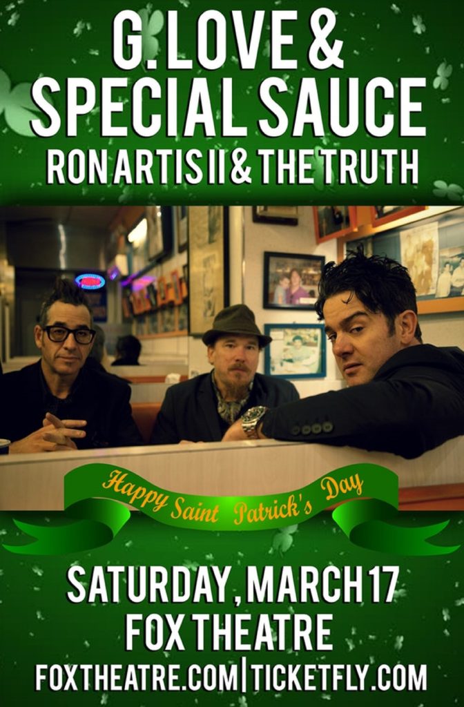 Just Announced:  G. Love @ The Fox Theatre | 3/17/18