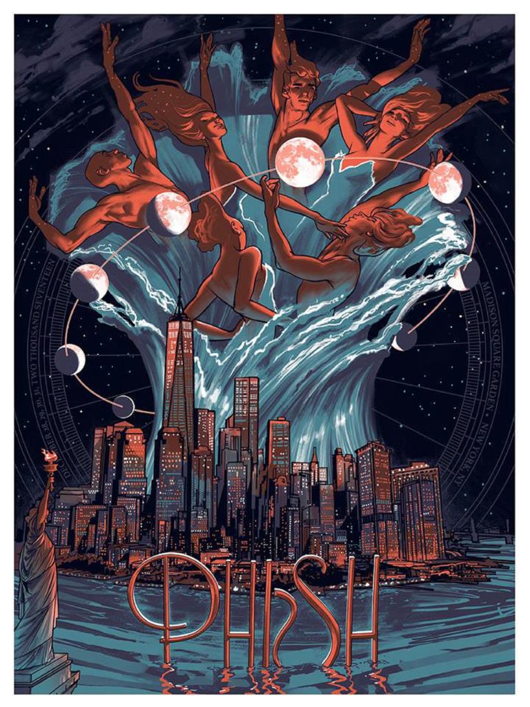 Phish MSG Posters Signed by Trey, Mike, Page, & Jon
