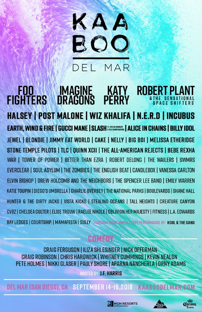 KAABOO Del Mar Announces 2018 Lineup