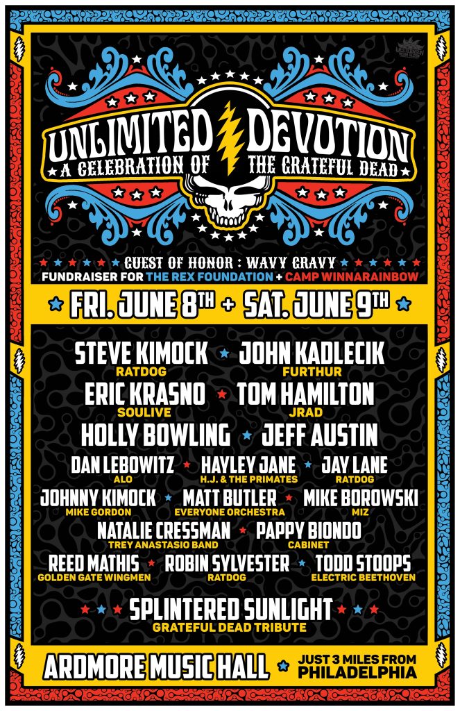 All-Star Grateful Dead Fundraiser at Ardmore Music Hall on June 8 & 9