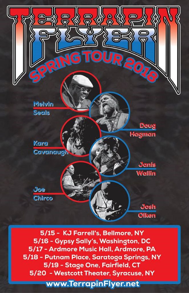 Terrapin Flyer 2018 Spring Tour Dates with Melvin Seals!
