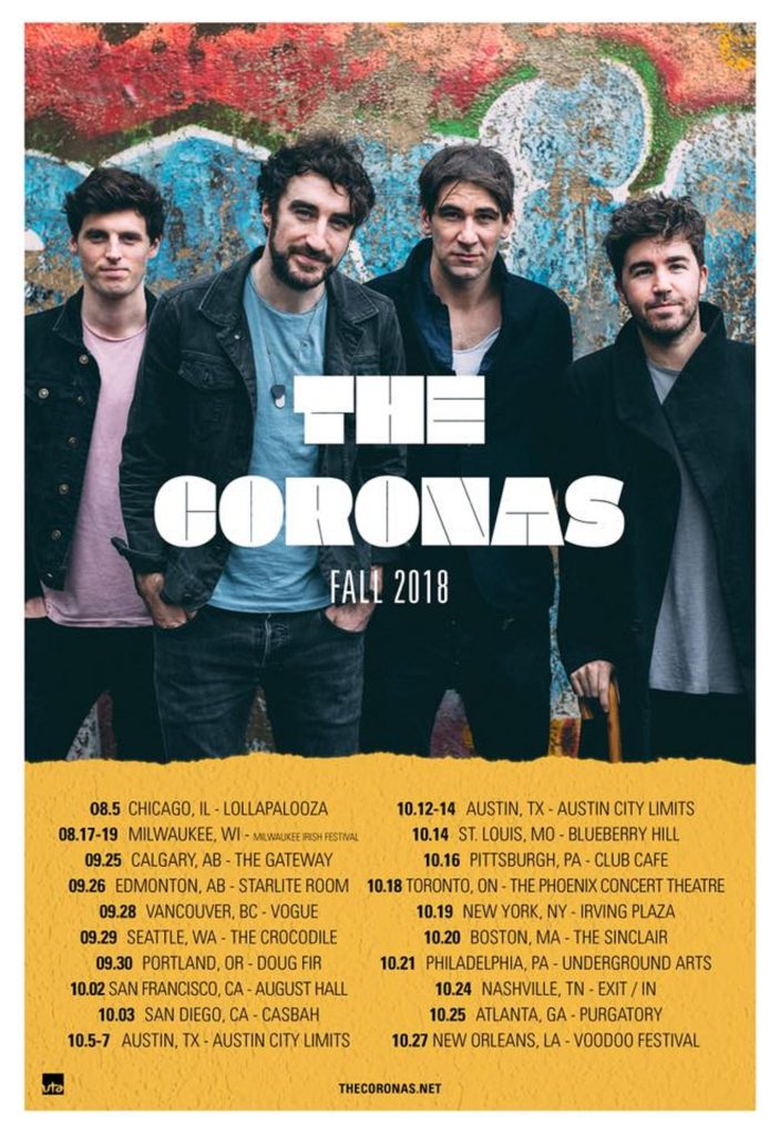 Coronas Kick Off North American Tour on Sunday at Lollapalooza