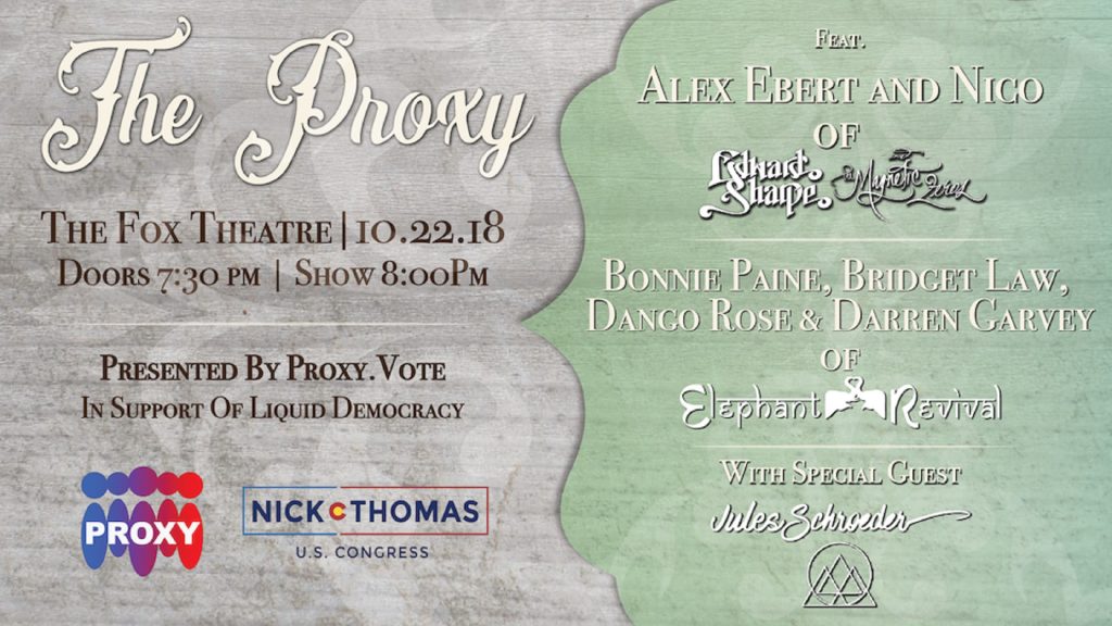 The Proxy to play The Fox Theatre October 22nd