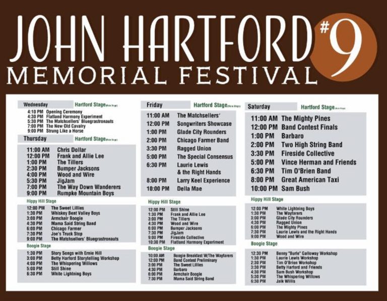 John Hartford Memorial Festival Announces 2019 Schedule