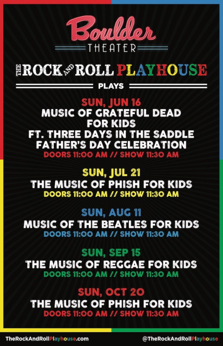 THE ROCK AND ROLL PLAYHOUSE PRESENTS 2019 EVENTS