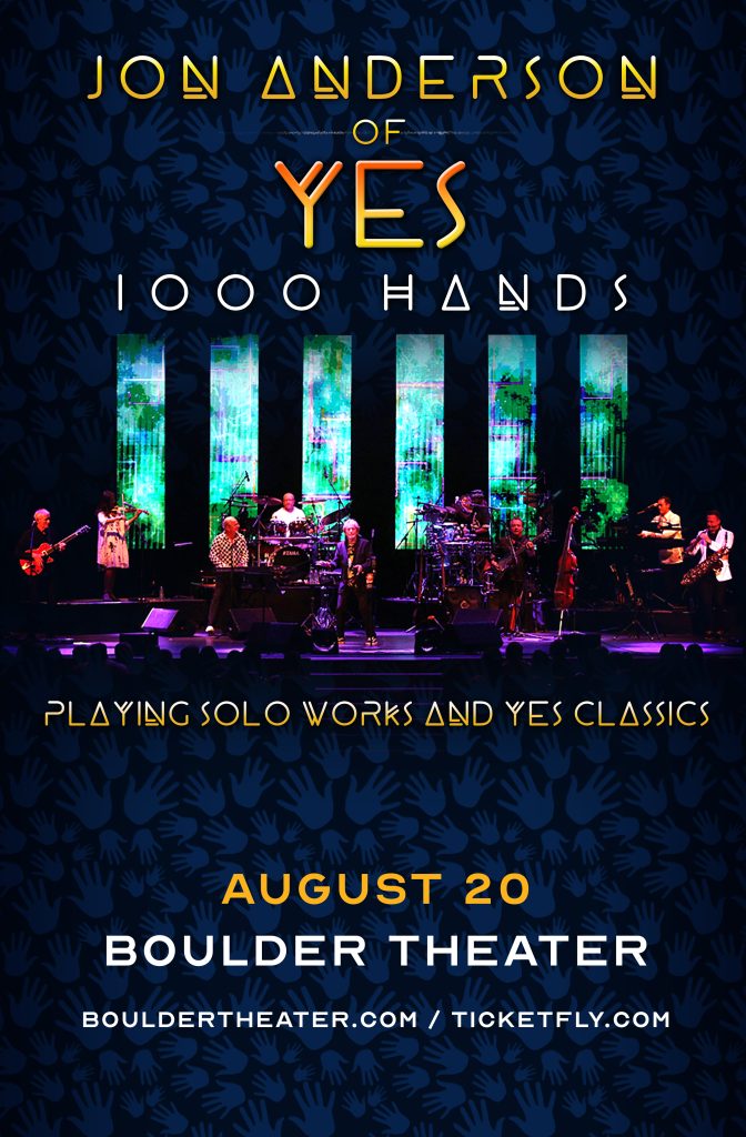 Jon Anderson of YES to play Boulder Theater on August 20th