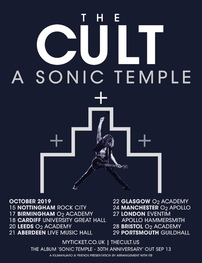 THE CULT Announce 'Sonic Temple' 30th Anniversary Reissues