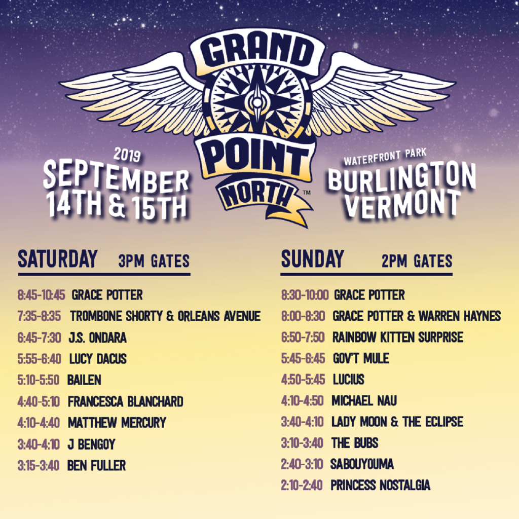Grand Point North Festival Announces Set Times