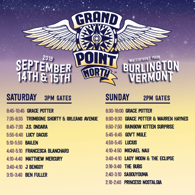 Grand Point North Festival Announces Set Times