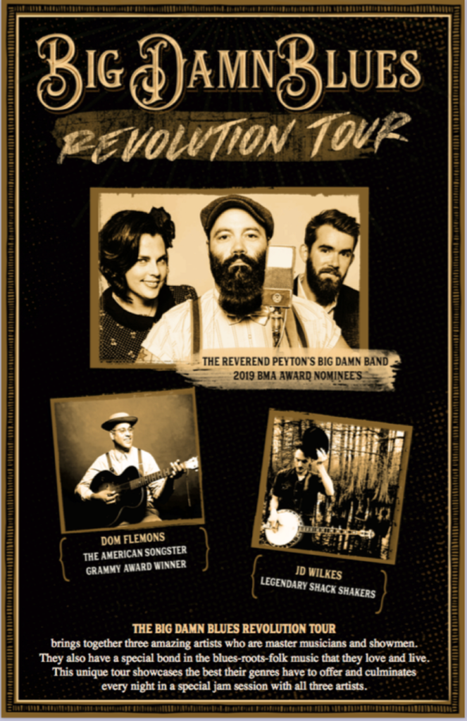 Reverend Peyton's Big Damn Band teams with Dom Flemons, J.D. WIlkes for Big Damn Blues Revolution Tour