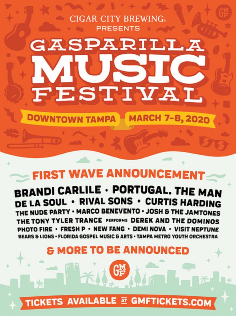 Gasparilla Music Festival 2020 Reveals First Wave of Bands