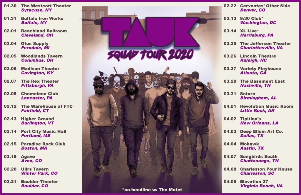 TAUK Announces Winter "Squad Tour 2020 – Part 2"