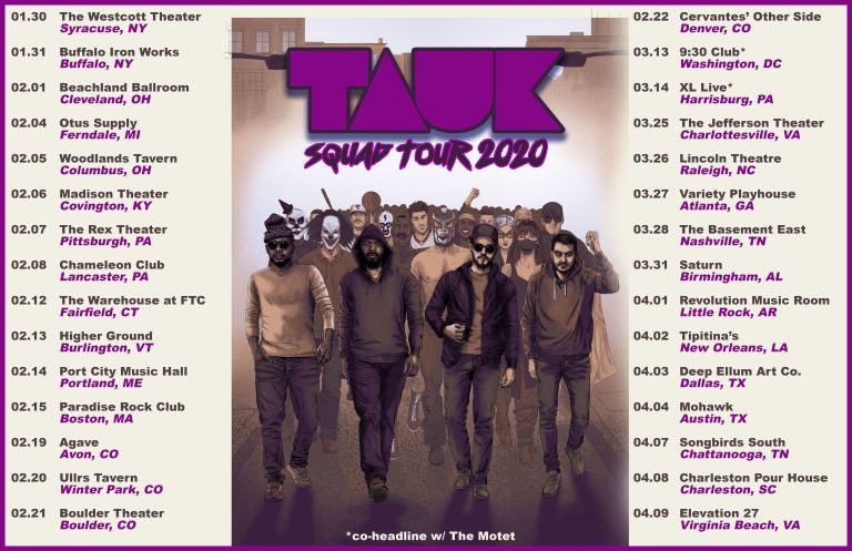 TAUK Announces Winter "Squad Tour 2020 – Part 2"