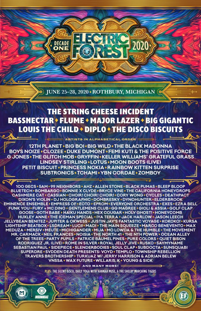 Artist Lineup Revealed for Electric Forest’s 10th Anniversary