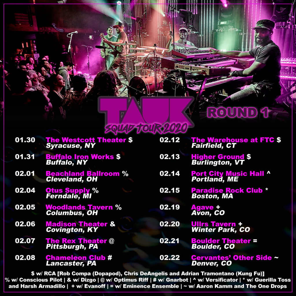 TAUK announces support for Winter Tour, Hosts NYE Watch Party Tonight